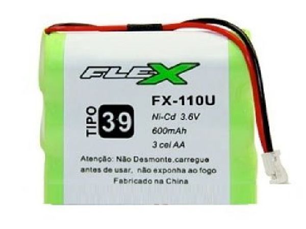 Bateria para Telefone sem Fio Tipo-39 3.6V 600ma Fx-110U 3 Celulas