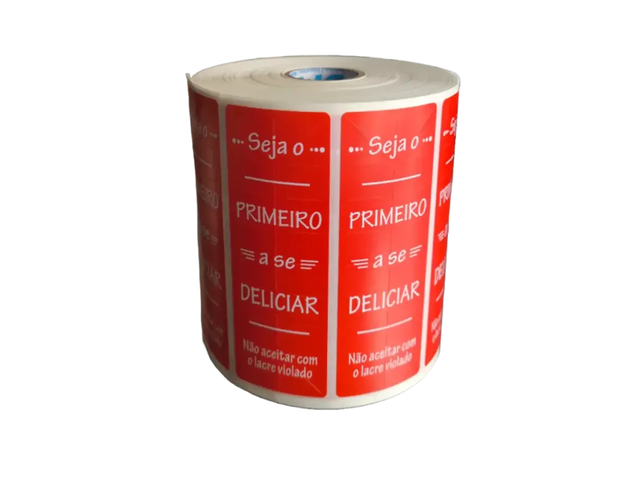 Lacre de Segurança Delivery 100X35 Cx 12 Rolos